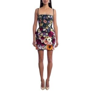helsi sara floral sequin halter mini dress Helsi Sarah Halter Floral Sequin Mini Dress